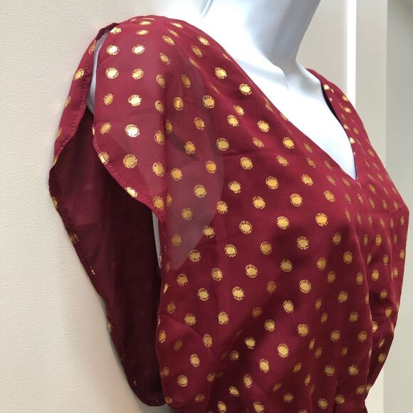 Charming Charlie maroon tunic dress woman’s size S - Picture 2 of 8